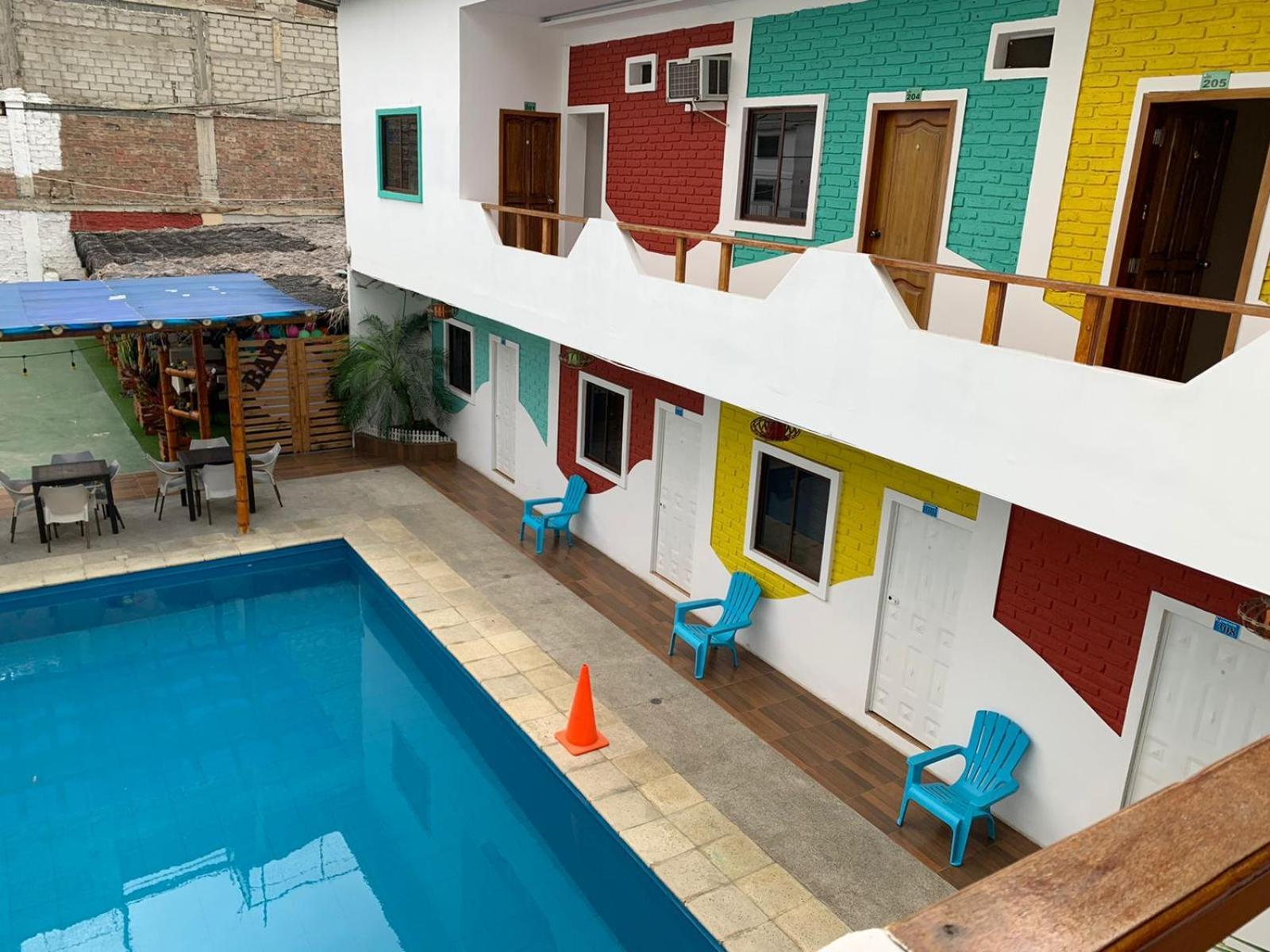 Hostal Las Velas Hotel Manta Buitenkant foto